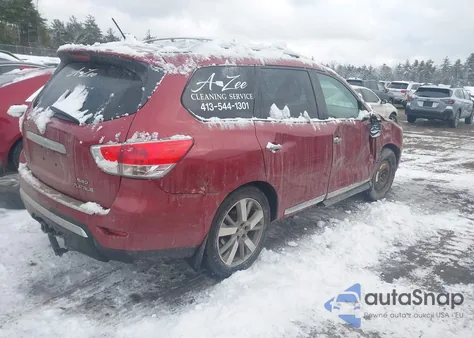 2015 Nissan Pathfinder Platinum z USA, uszkodzony, nr VIN 5N1AR2MM6FC617943